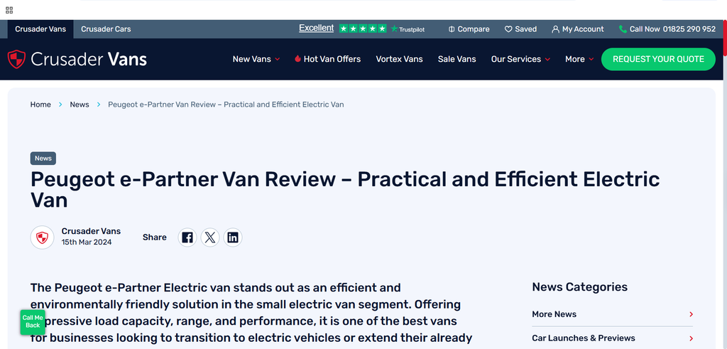 Crusader Vans – Automotive Content & Copywriting crusader vans 2
